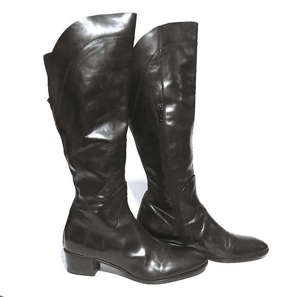 AGL ATTILIO GIUSTI LEOMBRUNI Tall Calfskin Boots - Picture 3 of 9